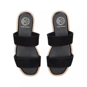 Kurt Geiger Black Slide Sandals